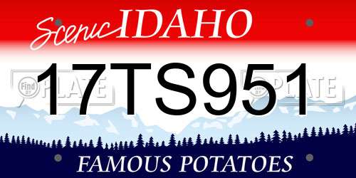 17TS951 Idaho License Plate