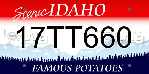 17TT660 Idaho License Plate