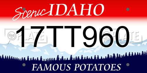 17TT960 Idaho License Plate