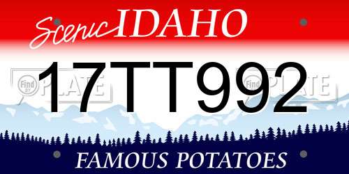 17TT992 Idaho License Plate