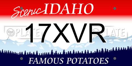17XVR Idaho License Plate