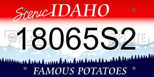 18065S2 Idaho License Plate