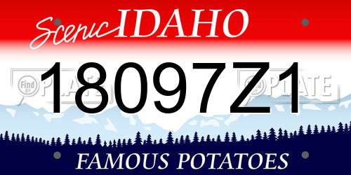 18097Z1 Idaho License Plate