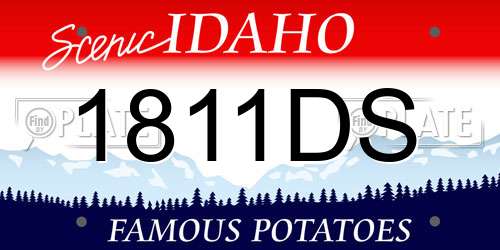 1811DS Idaho License Plate