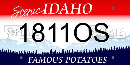1811OS Idaho License Plate
