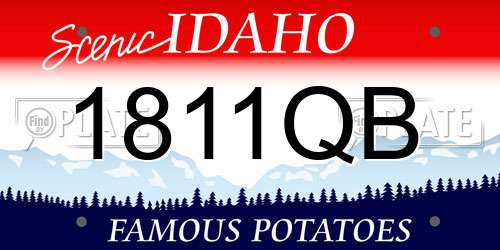 1811QB Idaho License Plate