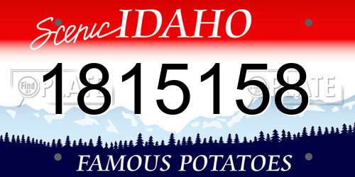 1815158 Idaho License Plate