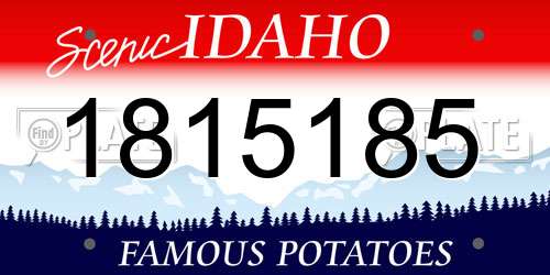 1815185 Idaho License Plate