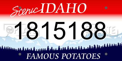 1815188 Idaho License Plate