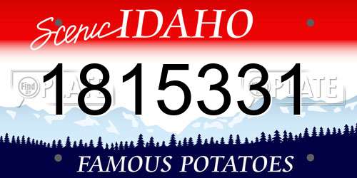 1815331 Idaho License Plate