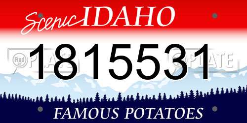 1815531 Idaho License Plate