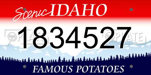1834527 Idaho License Plate