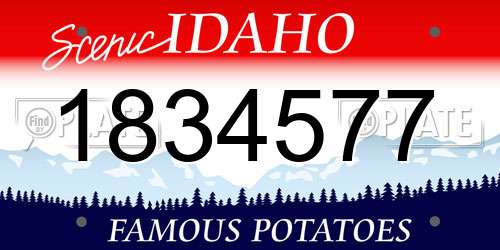 1834577 Idaho License Plate
