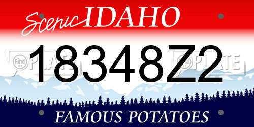 18348Z2 Idaho License Plate