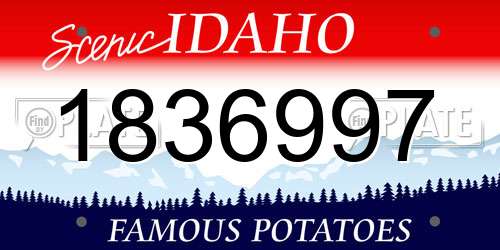 1836997 Idaho License Plate