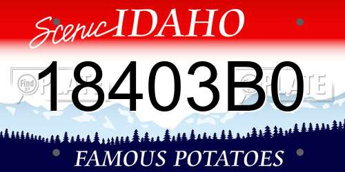 18403B0 Idaho License Plate
