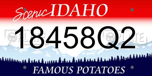 18458Q2 Idaho License Plate