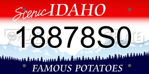 18878S0 Idaho License Plate