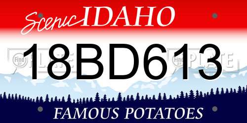 18BD613 Idaho License Plate