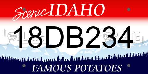 18DB234 Idaho License Plate