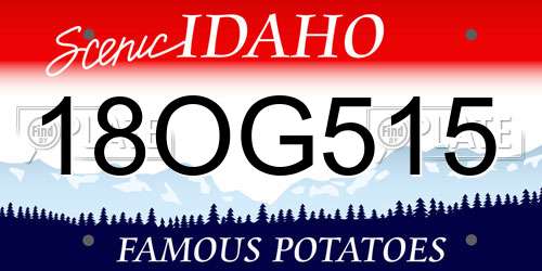 18OG515 Idaho License Plate
