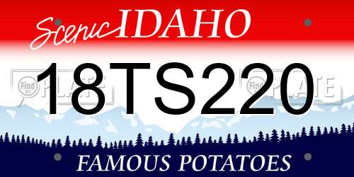 18TS220 Idaho License Plate