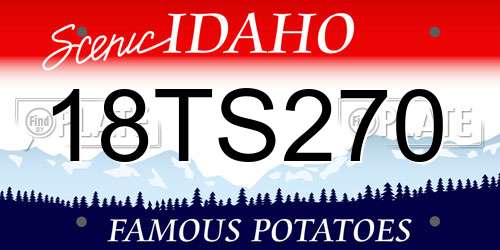 18TS270 Idaho License Plate