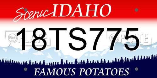 18TS775 Idaho License Plate