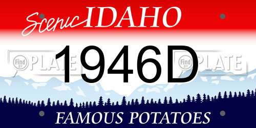 1946D Idaho License Plate