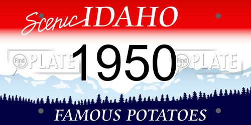 1950 Idaho License Plate