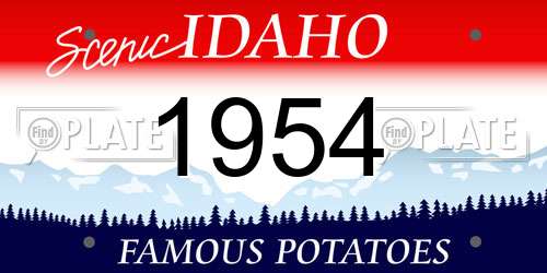 1954 Idaho License Plate