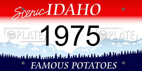 1975 Idaho License Plate