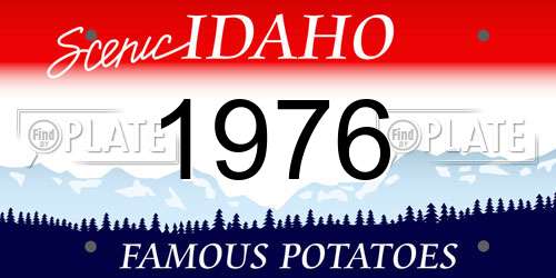 1976 Idaho License Plate
