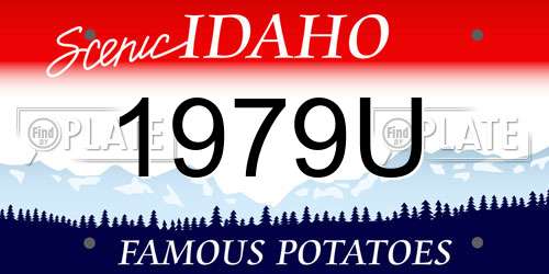 1979U Idaho License Plate