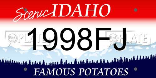 1998FJ Idaho License Plate