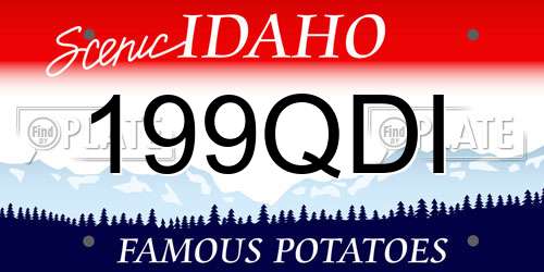 199QDI Idaho License Plate