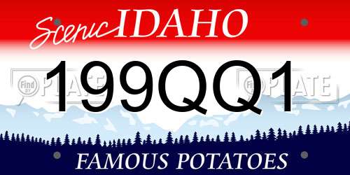 199QQ1 Idaho License Plate