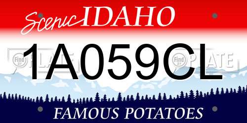 1A059CL Idaho License Plate