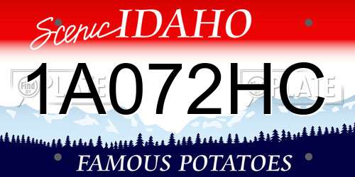 1A072HC Idaho License Plate