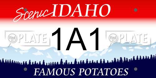 1A1 Idaho License Plate