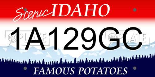 1A129GC Idaho License Plate