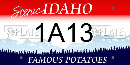 1A13 Idaho License Plate