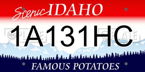 1A131HC Idaho License Plate