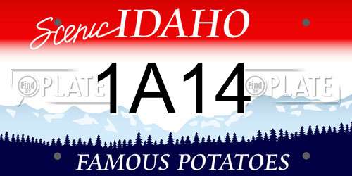 1A14 Idaho License Plate