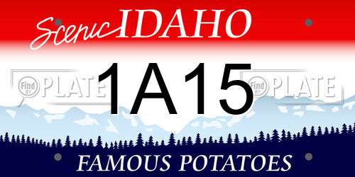 1A15 Idaho License Plate