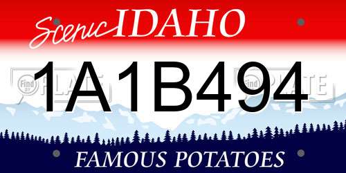 1A1B494 Idaho License Plate