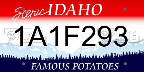 1A1F293 Idaho License Plate