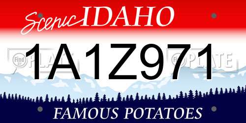 1A1Z971 Idaho License Plate