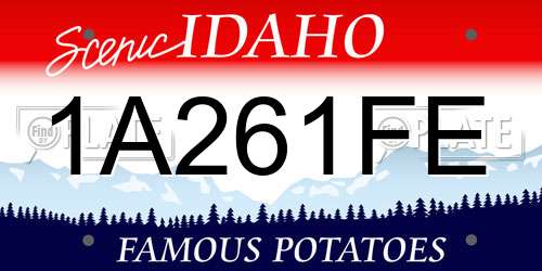 1A261FE Idaho License Plate