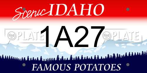1A27 Idaho License Plate